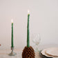 BEESWAX ASPARAGUS TAPER CANDLES PAIR - 9 INCH TALL - Happy Organics