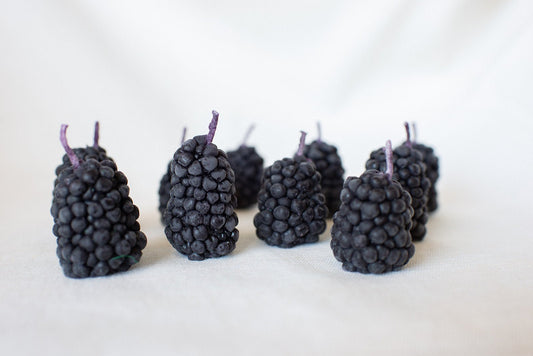 Beeswax Blackberry Birthday Candles - Happy Organics