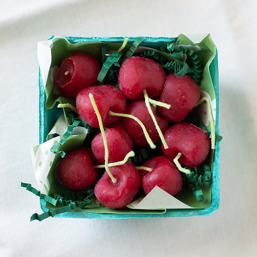 Beeswax Cherry Birthday Candles - Happy Organics