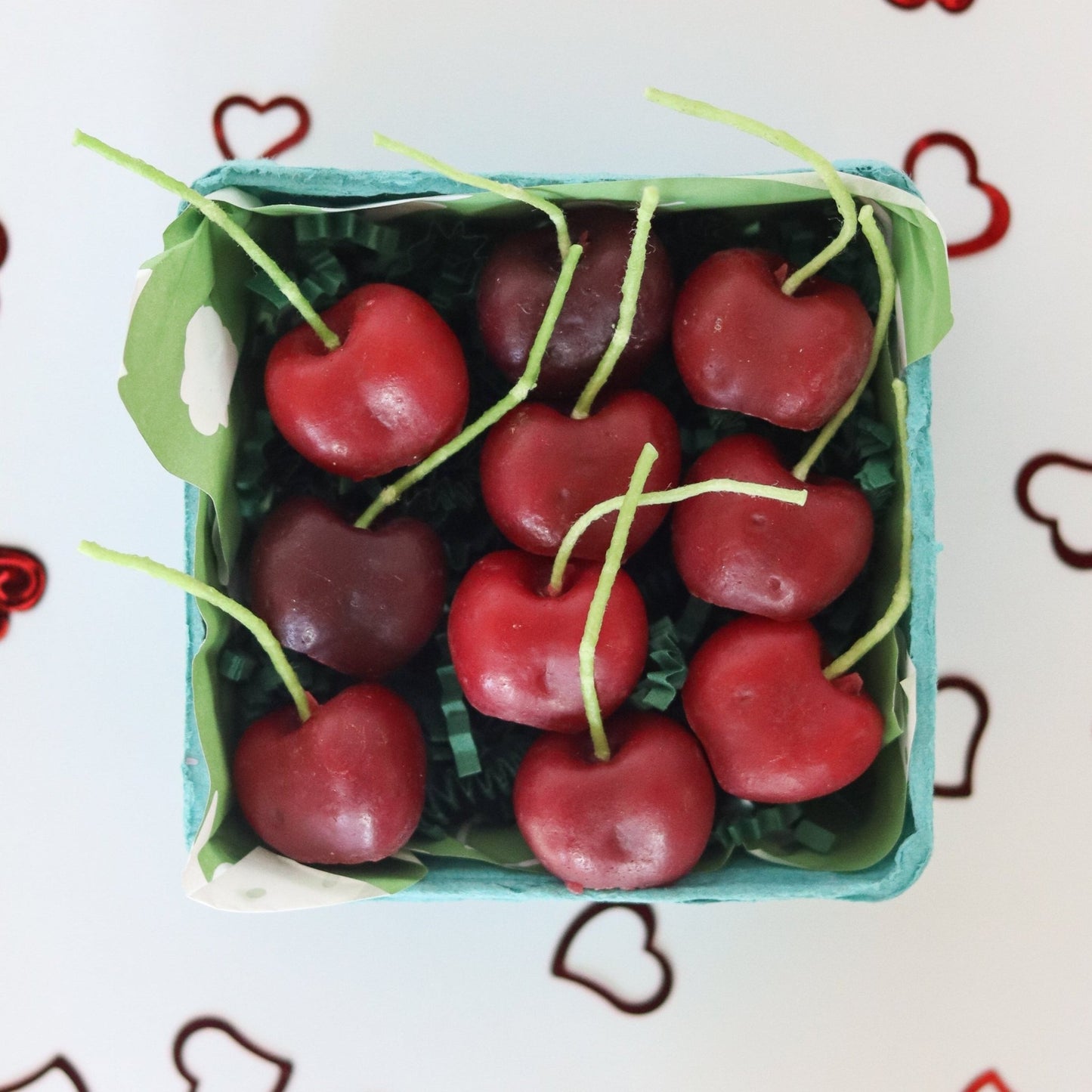 Dark Red Cherry Beeswax Candles - Happy Organics