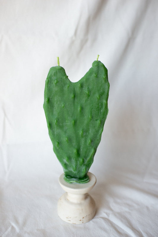 Heart Nopal Beeswax Candle - Happy Organics