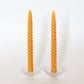 Natural Yellow Cherry Dinner Tapers - Set of 2 - Happy Organics