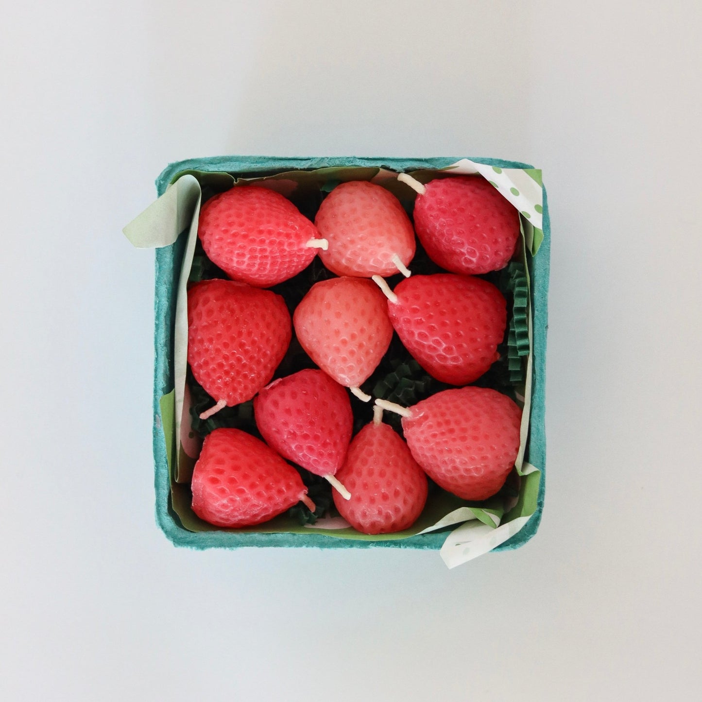 Pink Strawberry Birthday Beeswax Candles - Happy Organics