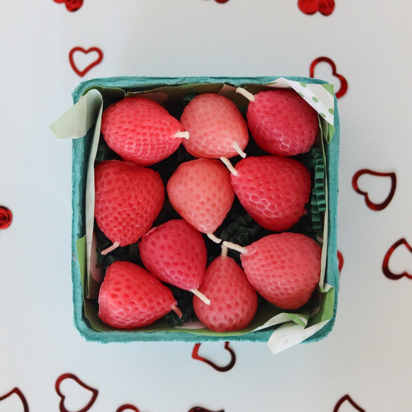 Pink Strawberry Birthday Beeswax Candles - Happy Organics