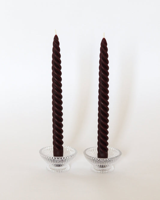 Plum Dinner Tapers - Set of 2 - Happy Organics