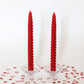 Raspberry Dinner Tapers - Set of 2 - Happy Organics